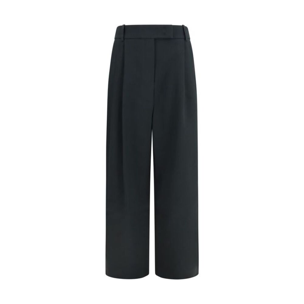 Giorgio Armani Black Silk Casual Women's Pants
